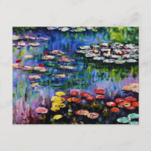 Invitations Monet Purple Water Lilies