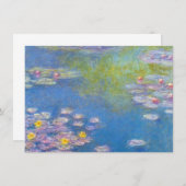 Invitations Monet Yellow Water Lilies (Devant / Derrière)