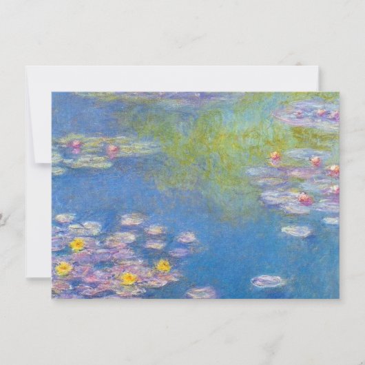 Invitations Monet Yellow Water Lilies (Devant)