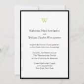 Invitations Monogrammes de mariage abordables (Devant)