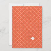 Invitations Monogrammes Orange Bridal Shower (Dos)