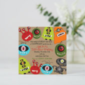 Invitations Monster (Debout devant)