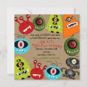 Invitations Monster (Devant)