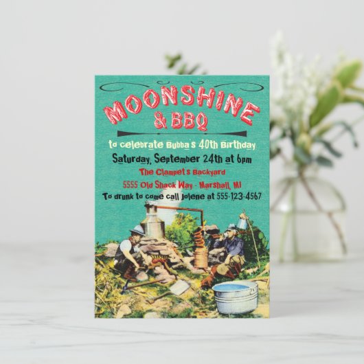 Invitations Moonshine et BBQ Party (Debout devant)