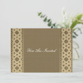 Invitations Motifs celtes (Debout devant)