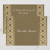 Invitations Motifs celtes (Devant / Derrière)