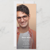 Invitations Multi Photo Blue Graduation Party (Dos)