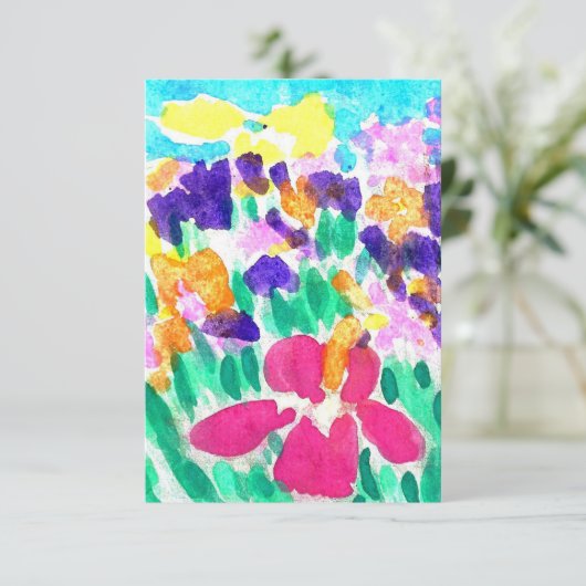 Invitations multicolores vides (Debout devant)