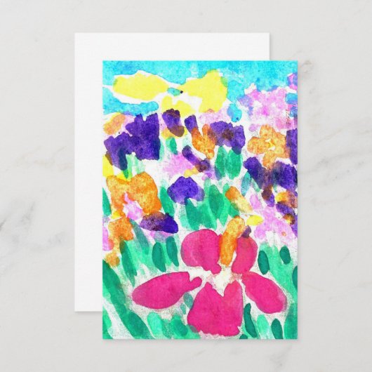 Invitations multicolores vides (Devant / Derrière)