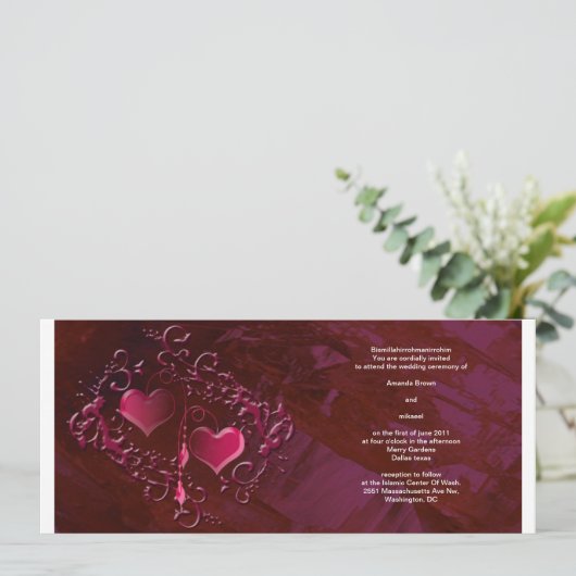 invitations musulmanes de mariages (Debout devant)