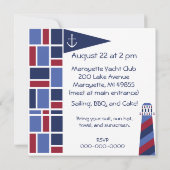 Invitations Nautiques Customisés (Dos)