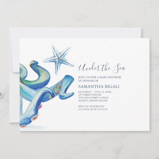 Invitations Nautiques De Douche Bébé Pour Garçon (Devant)