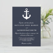 Invitations nautiques de mariage | épousant (Debout devant)
