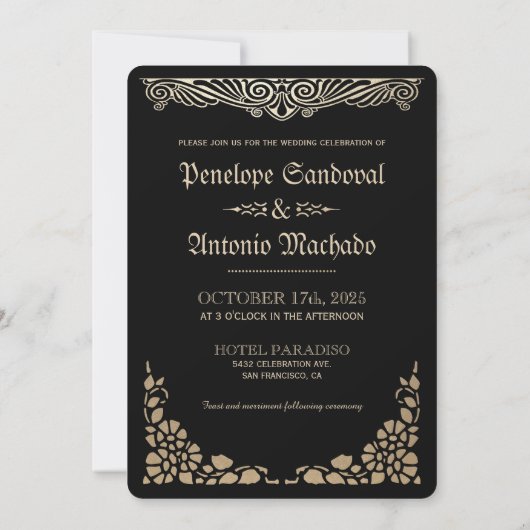 Invitations nautiques vintages de mariage de (Dos)
