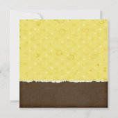 Invitations neutres de douche de nounours de brun (Dos)