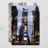 Invitations New York personnalisées New York RSVP (Devant / Derrière)