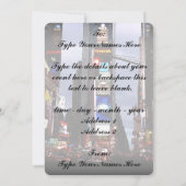 Invitations New York personnalisées New York RSVP (Dos)