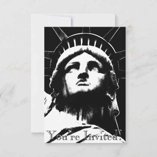 Invitations New York personnalisées New York RSVP (Devant)