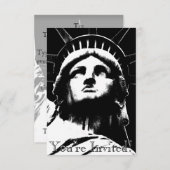 Invitations New York personnalisées New York RSVP (Devant / Derrière)