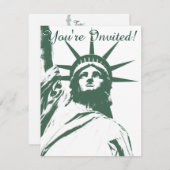 Invitations New York personnalisées New York RSVP (Devant / Derrière)