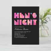 Invitations nocturnes de Hen moderne noir (Debout devant)