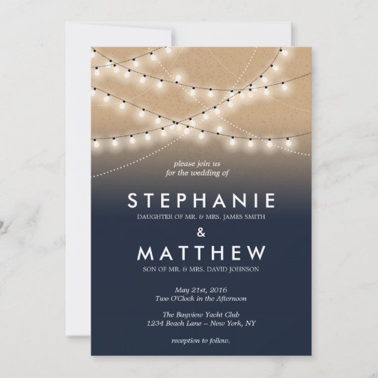 Invitations nocturnes d'été| Mariages (Devant)