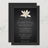 Invitations noires de mariage (Devant / Derrière)