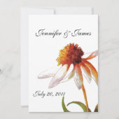 Invitations noires de mariage blanc noir (Devant)