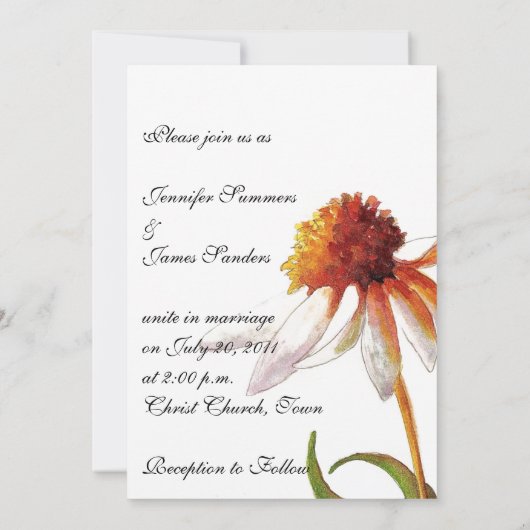 Invitations noires de mariage blanc noir (Dos)