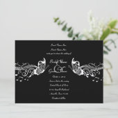 Invitations noires de mariage de Fidelity de (Debout devant)