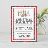 Invitations noires de Noël (Debout devant)