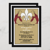 Invitations noires d'événement d'ébullition (Devant / Derrière)