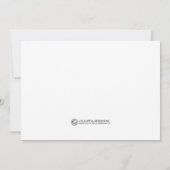 Invitations noires et blanches de dîner de (Dos)