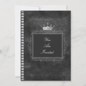 Invitations noires et blanches de mariage de (Devant)