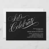 Invitations noires et blanches de partie (Devant)