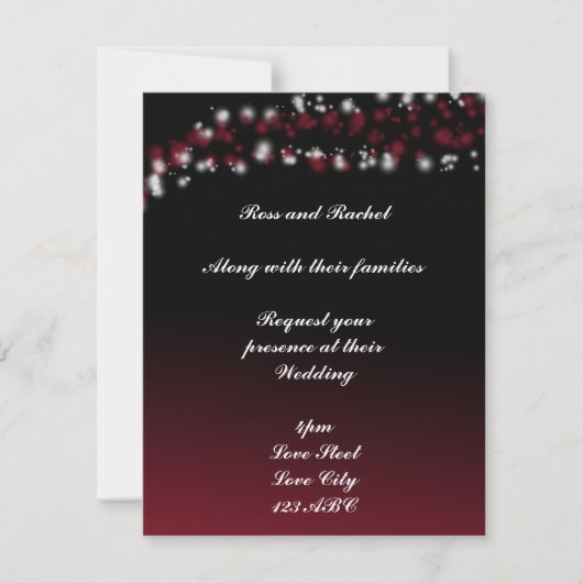 Invitations noires et rouges (Devant)