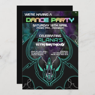 Invitations Nova Dragon Glow Party