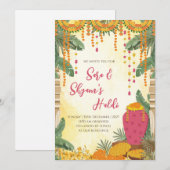 Invitations numériques Haldi Pithi (Devant / Derrière)