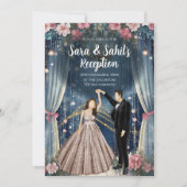 Invitations numériques indiens de réception de mar (Devant)