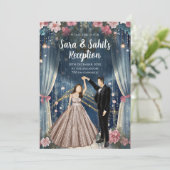 Invitations numériques indiens de réception de mar (Debout devant)