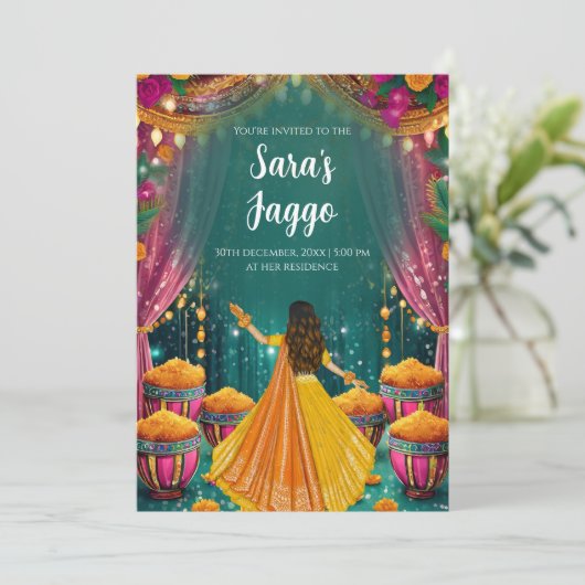 Invitations numériques Jaggo Jago invite (Debout devant)