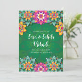 Invitations numériques Mehndi & invitation de mari (Debout devant)