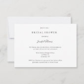 Invitations nuptiales de douche d'aquarelle d'or (Dos)