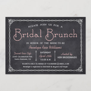 Invitations nuptiales de Fête de la mariée de