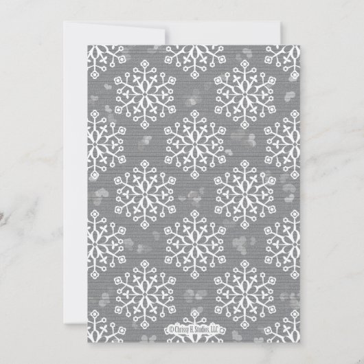 Invitations nuptiales de wedding shower de flocon (Dos)