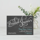 Invitations nuptiales de wedding shower de tableau (Debout devant)