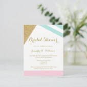 Invitations nuptiales géométriques modernes en (Debout devant)