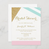 Invitations nuptiales géométriques modernes en (Devant / Derrière)