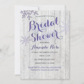 Invitations nuptiales pourpres de douche de (Devant)
