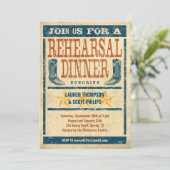 Invitations occidentales de dîner de répétition (Debout devant)